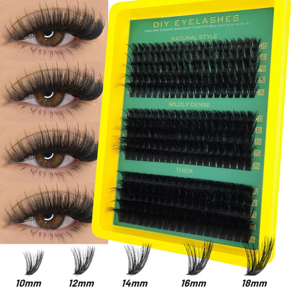 Eyelash Extension Cluster - رموش صناعية بمظهر طبيعي، مجموعة تمديد