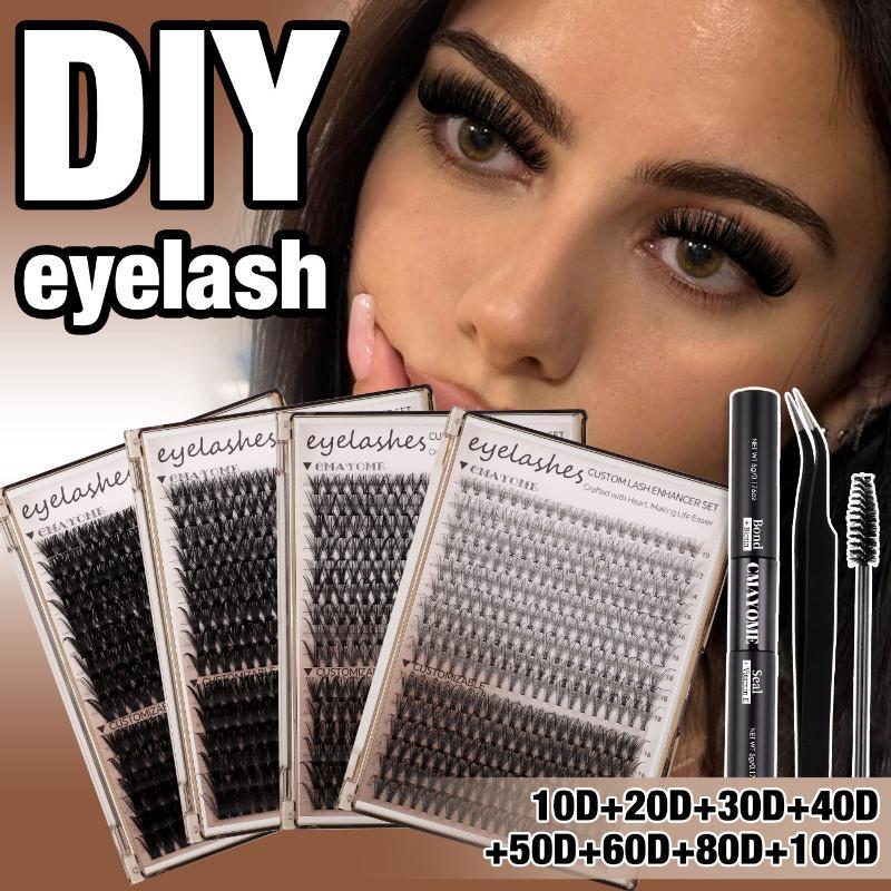 Eyelash Extension Cluster - طقم رموش صناعية ثلاثية الأبعاد 10D-100D،