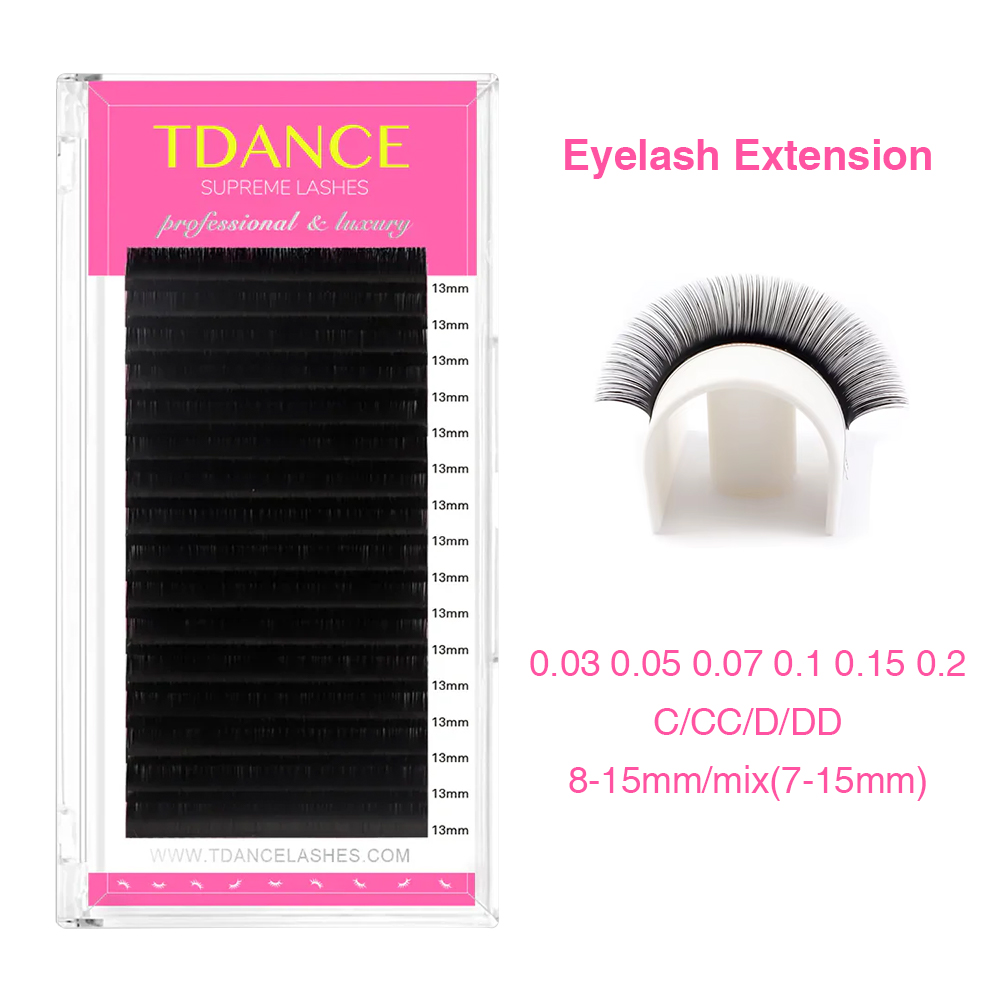 TDANCE رمش تمديد 16 صفوف كوريا - مراجعة Eyelash Extension Russian وسعره