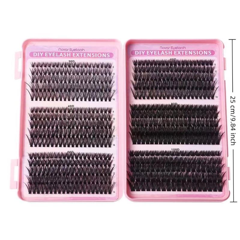 رموش عنقودية 30D 100D طبيعية ب - مراجعة Eyelash Extension Cluster وسعره