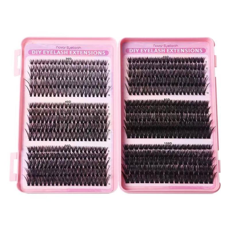 رموش عنقودية 30D 100D طبيعية ب - مراجعة Eyelash Extension Cluster وسعره