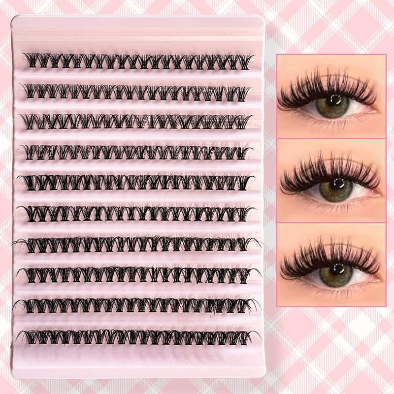 الفردية جلدة رمش tuft 8-16 ملل - مراجعة Eyelash Extension Cluster وسعره