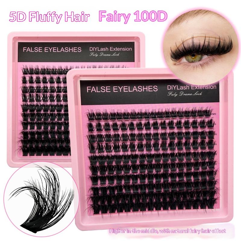 رموش كثيفة منفوشة بتجعيد D من  - مراجعة Eyelash Extension Cluster وسعره