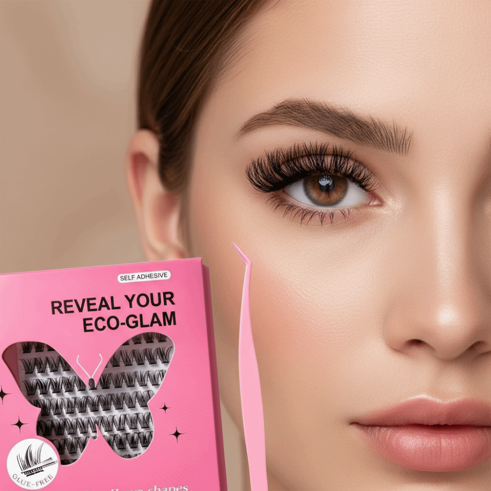 طقم تمديد الرموش بمظهر طبيعي ل - مراجعة Eyelash Extension Cluster وسعره