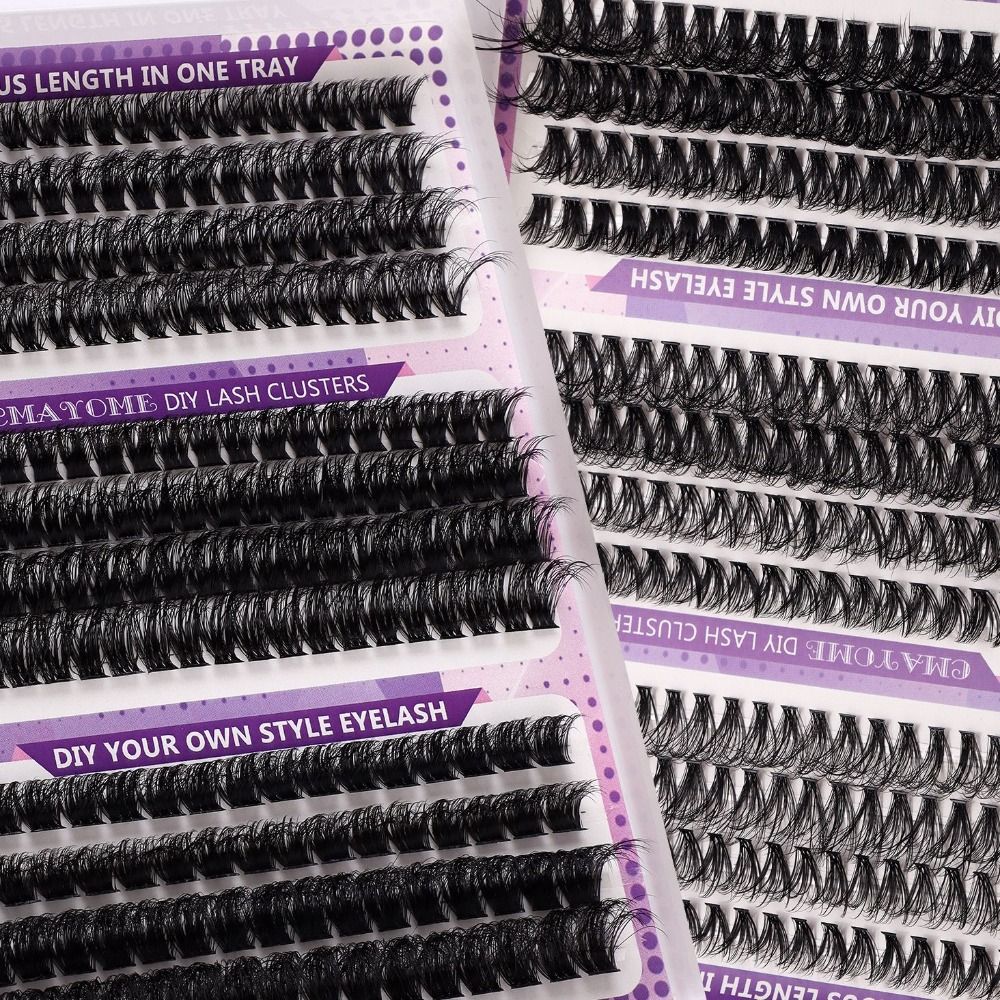 رموش صناعية بمظهر طبيعي، نمط خ - مراجعة Eyelash Extension Cluster وسعره
