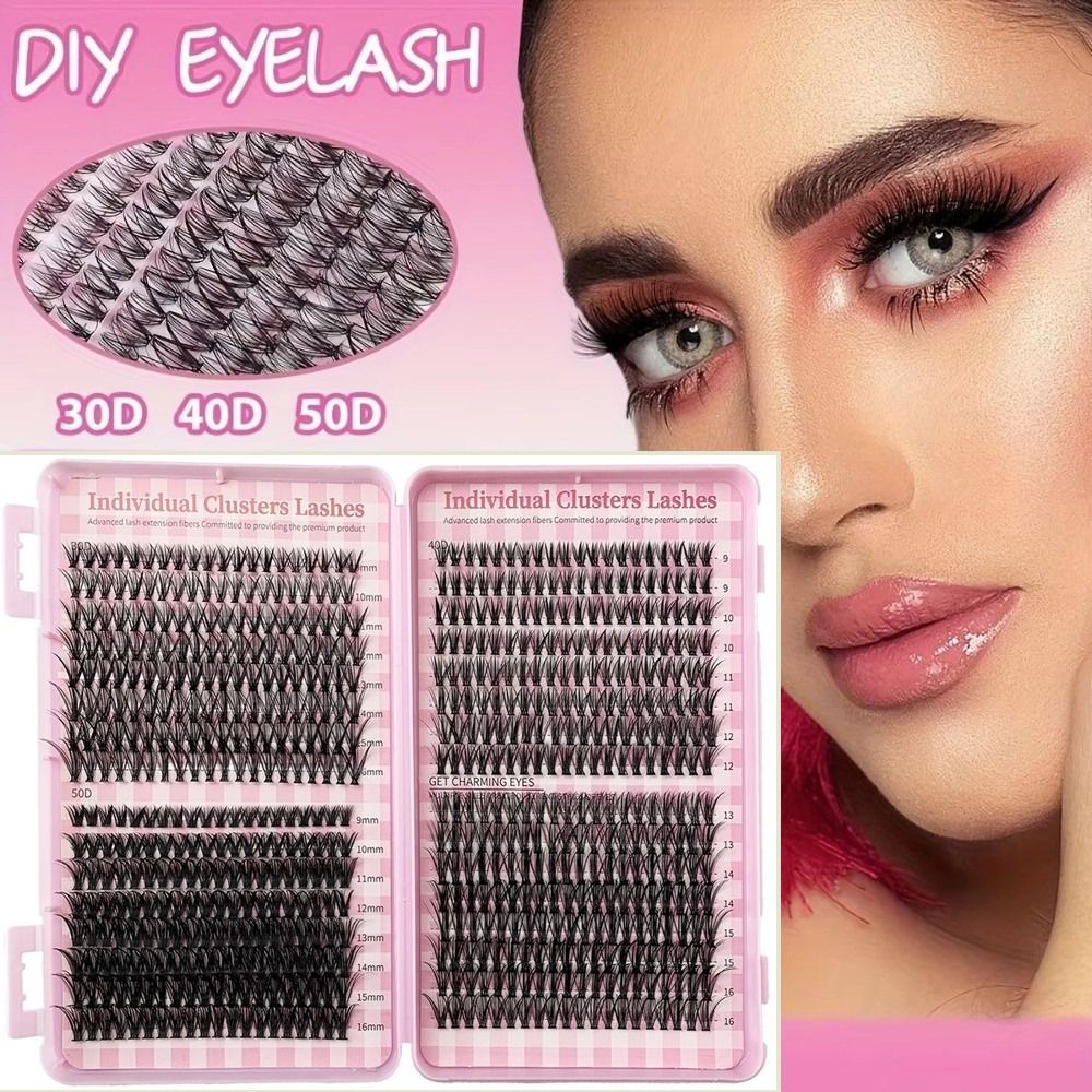 رموش صناعية بطول 8-16 مم، 30D/ - مراجعة Eyelash Extension Cluster وسعره
