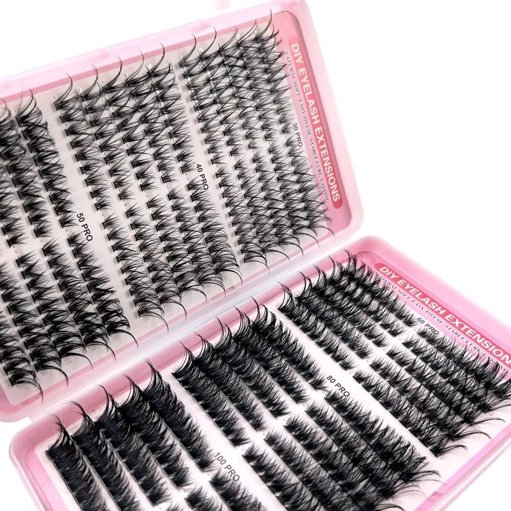 رموش صناعية بطول 8-16 مم، 30D/ - مراجعة Eyelash Extension Cluster وسعره