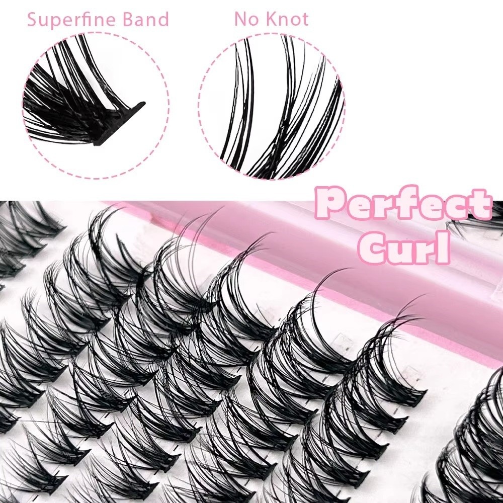 رموش صناعية بطول 8-16 مم، 30D/ - مراجعة Eyelash Extension Cluster وسعره