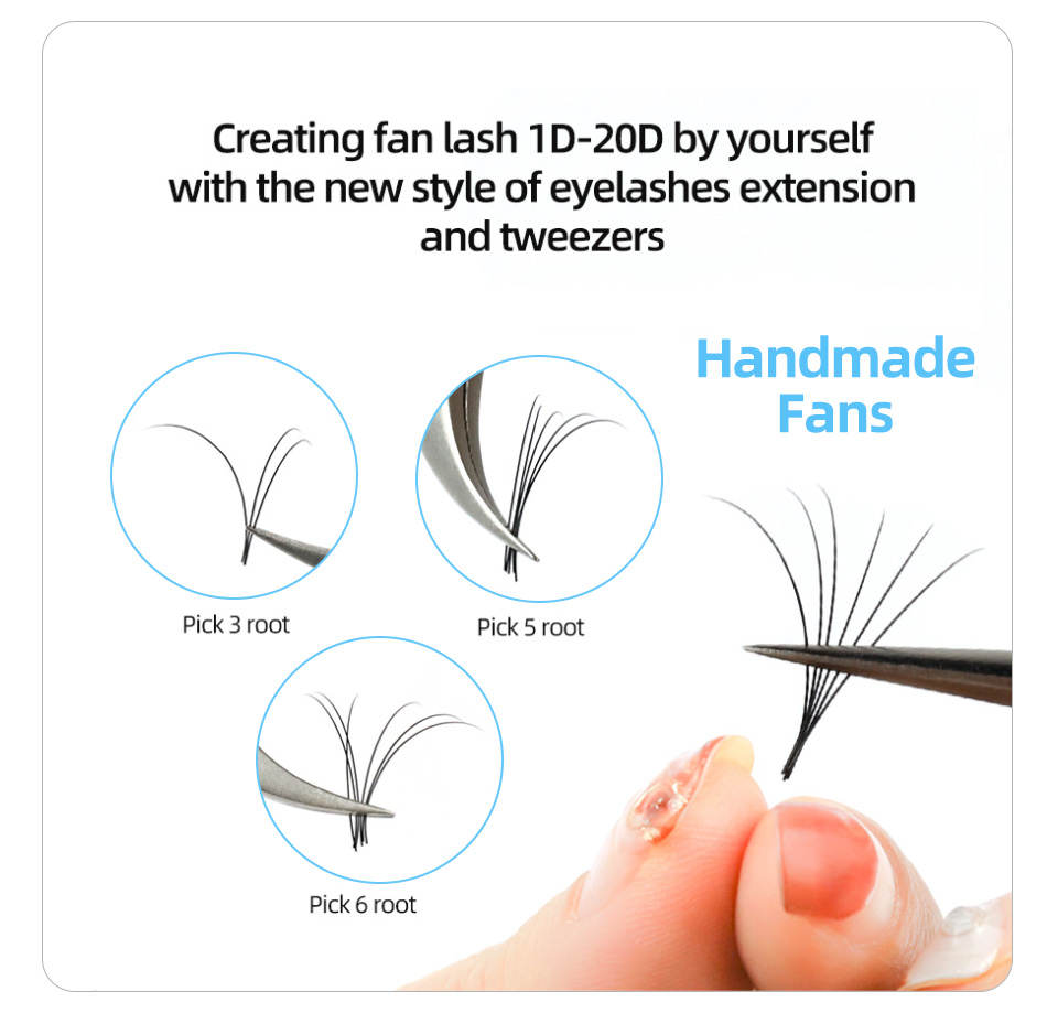 AGUUD 16 صف طويل 16-20 مللي مت - مراجعة Eyelash Extension Russian وسعره