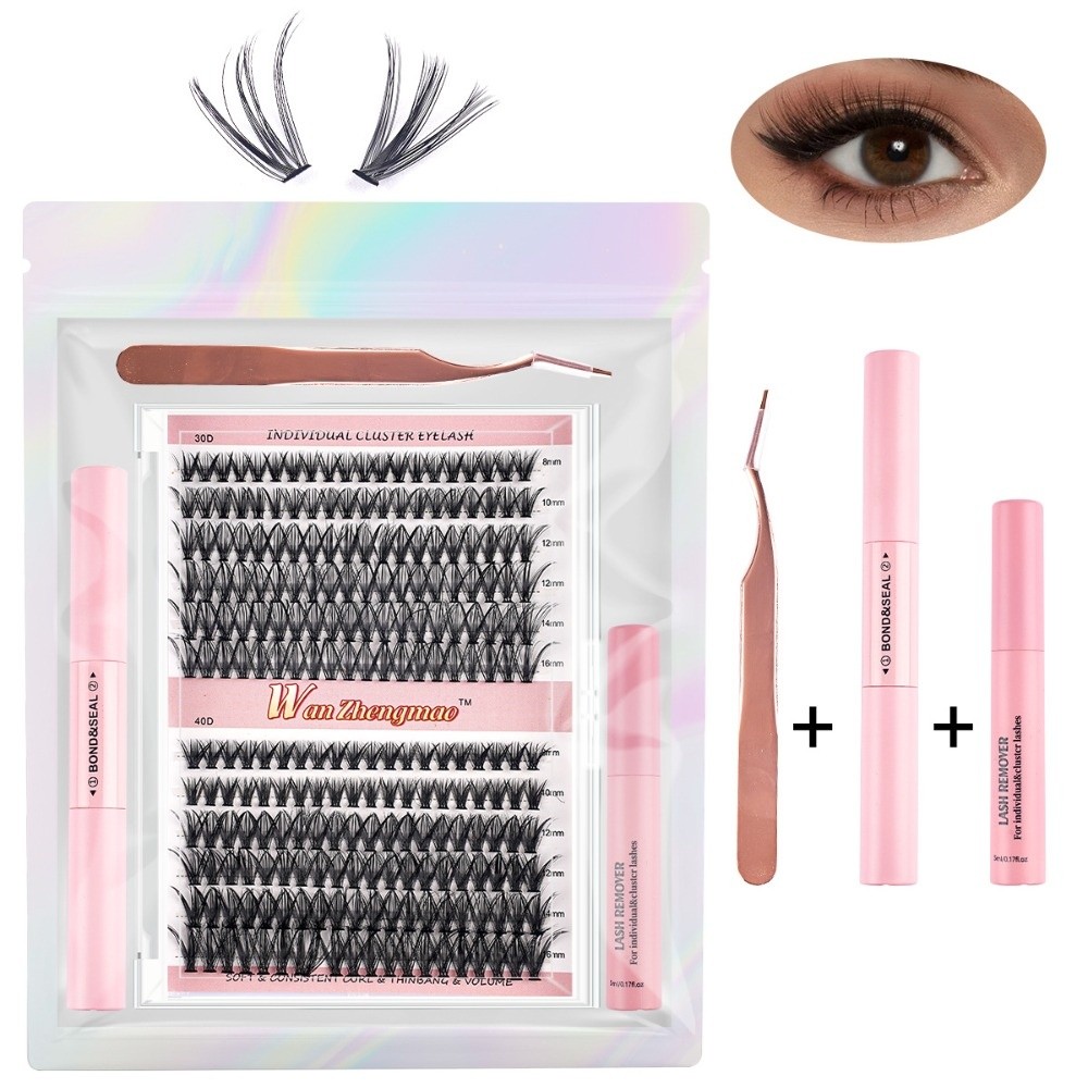 رموش صناعية بطول 8-16 مم، طقم  - مراجعة Eyelash Extension Cluster وسعره