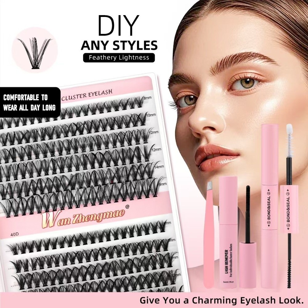 رموش صناعية بطول 8-16 مم، طقم  - مراجعة Eyelash Extension Cluster وسعره