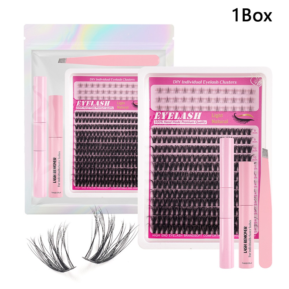 رموش صناعية طبيعية المظهر بطول - مراجعة Eyelash Extension Cluster وسعره