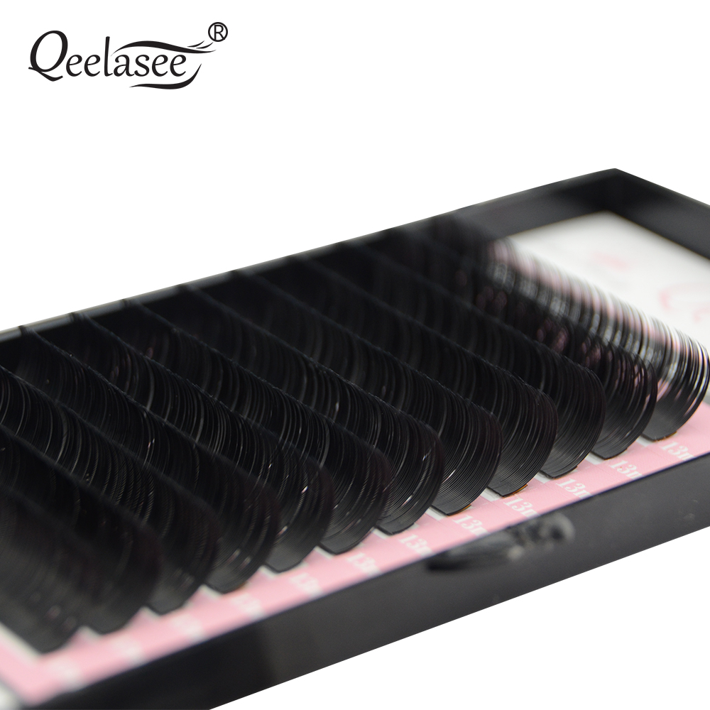 Qeelasee فو المنك الفردية رمش  - مراجعة Eyelash Extension Russian وسعره