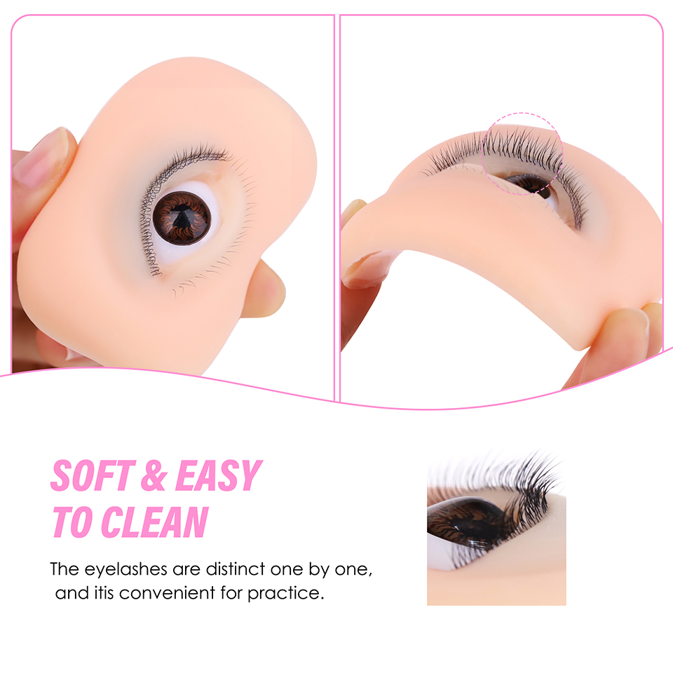 نموذج عيون بثلاث طبقات للتدريب - مراجعة Eyelash Extension Doll Eye وسعره